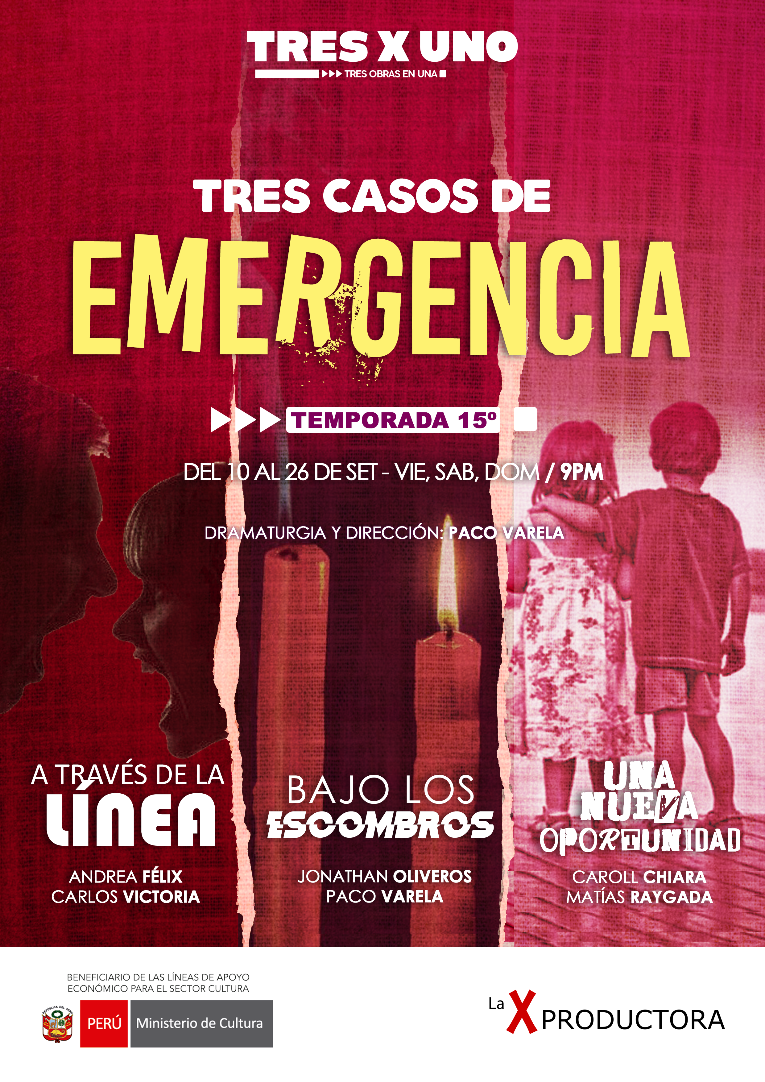 Tres casos de emergencia - Afiche