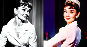 Audrey Hepburn en un papel icónico en el escenario.