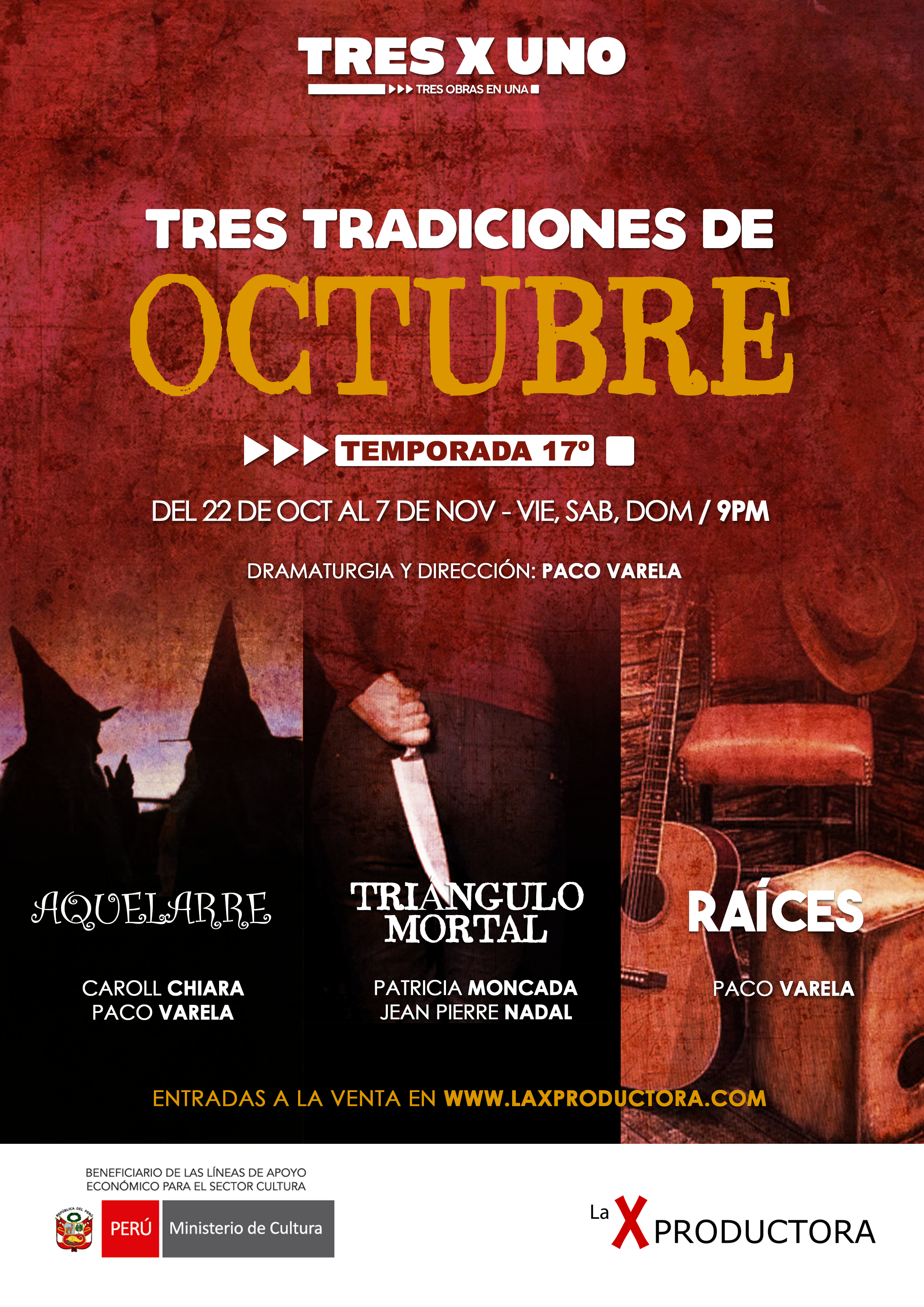 Afiche Tres Tradiciones De Octubre